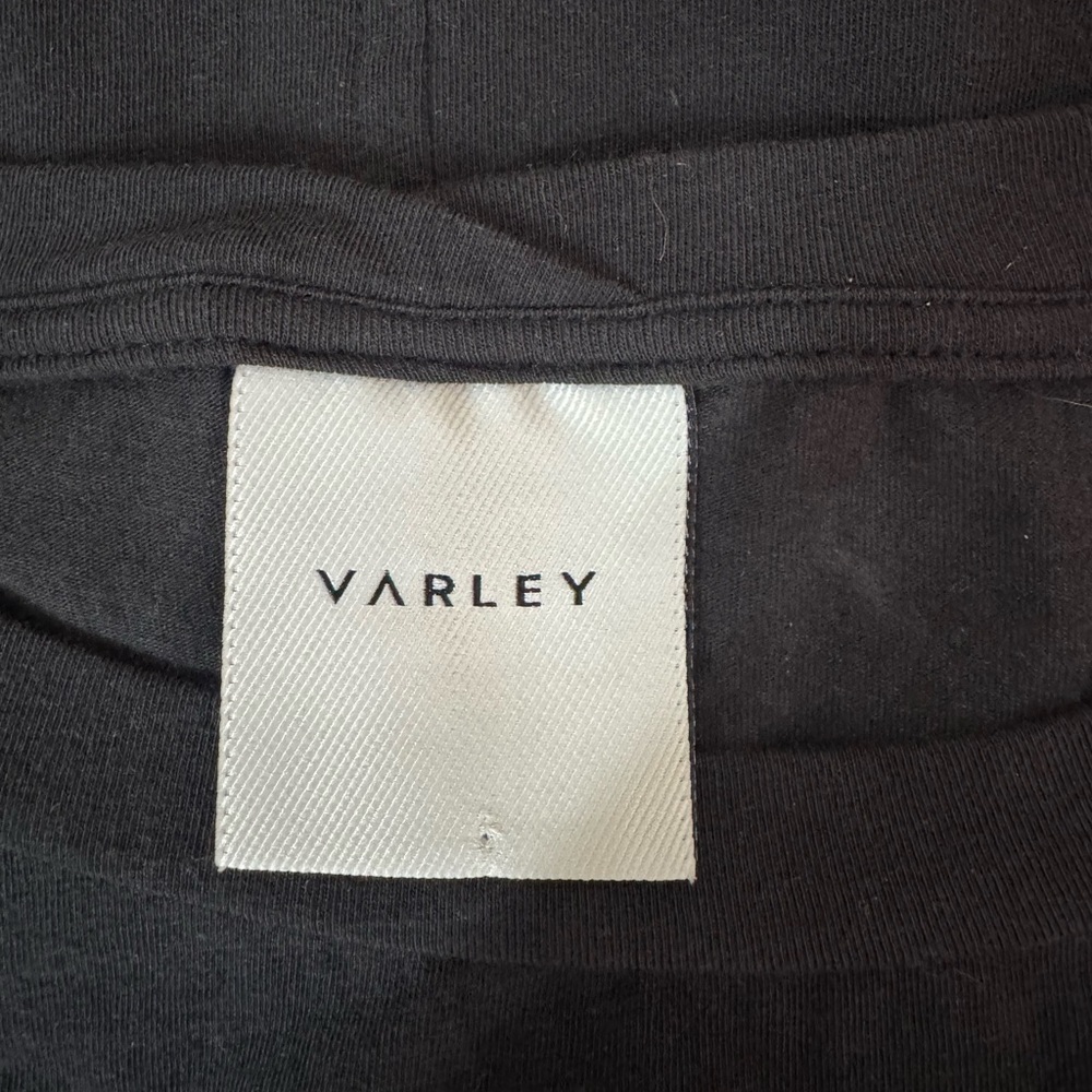 Varley Napa Tank Top Black Pima Cotton Tie Waist Size L - Picture 8 of 14